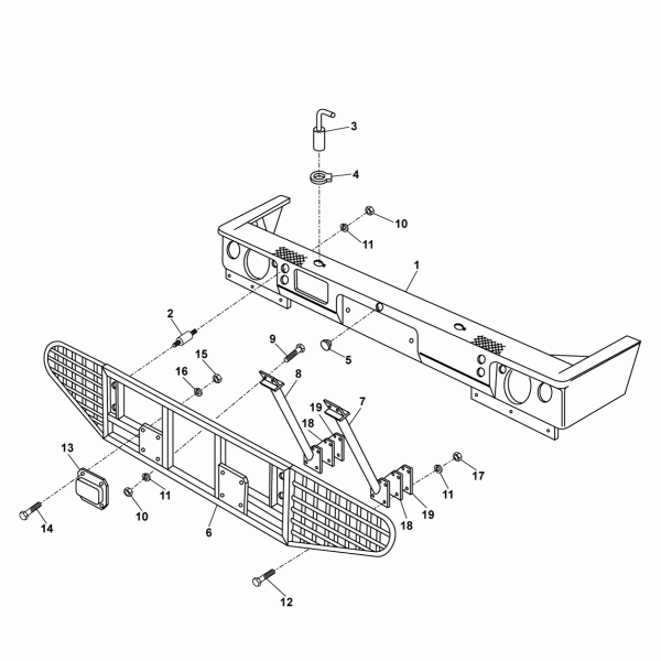 37B01 Бампер передний