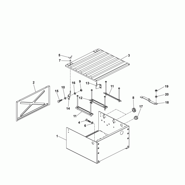 39A01 Аккумуляторный отсек