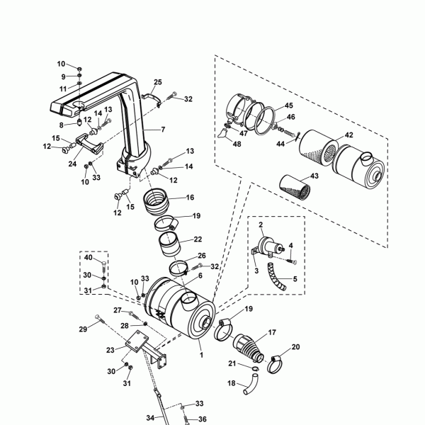 41B01 Воздухозаборник, воздухоочиститель