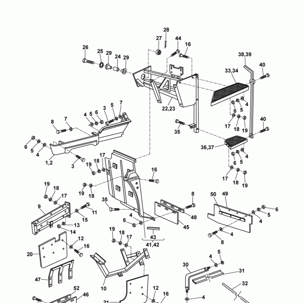 52B02 Крыля, кожухи защитные