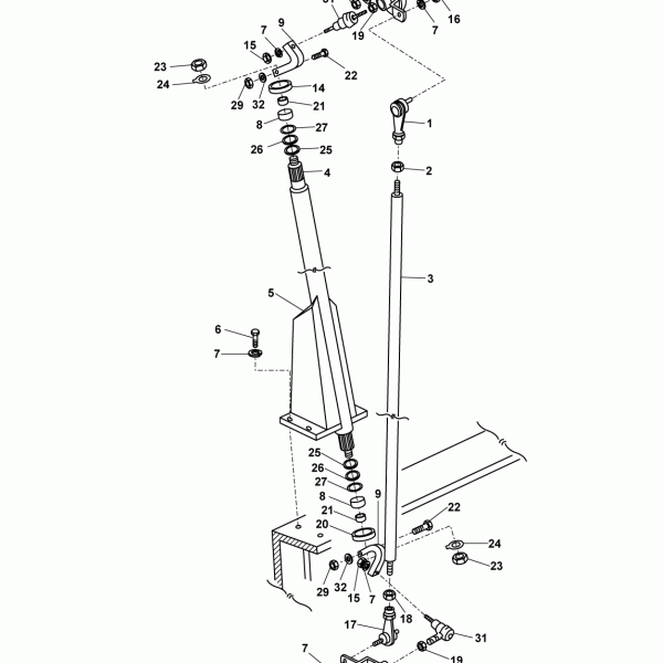 7C02 Механизм переключения передач на шасси