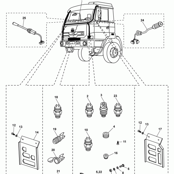 69C01 Электропроводка кабины