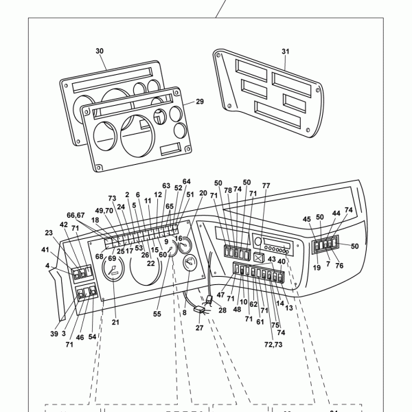 69C05 Панель приборов укомплкектованная