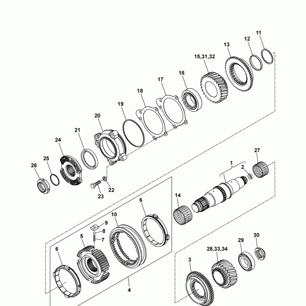 10A04 Вал ведущий, вилка