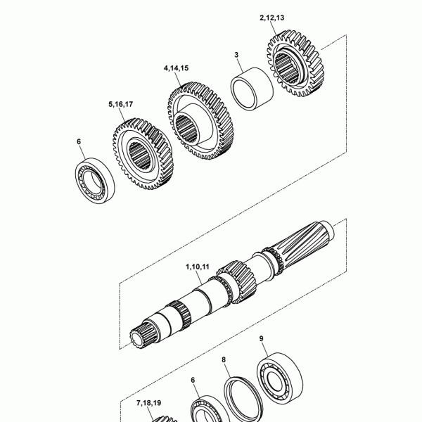10A05 Вал промежуточный