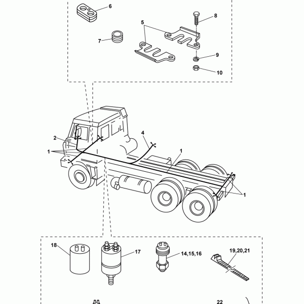 70B01 Электрооборудование шасси