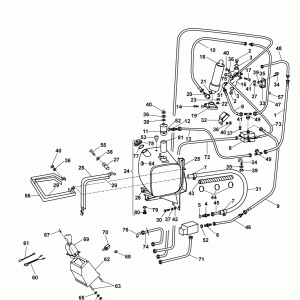 67B01 Система опрокидывания кузова
