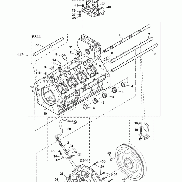 05A03 Картер двигателя, картер маховика