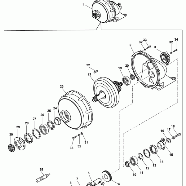 05A13 Привод вентилятора