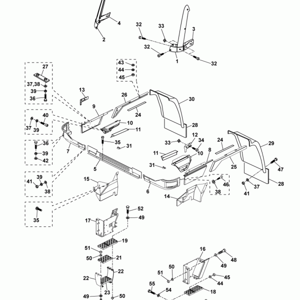 52C01 Передняя часть кузова автомобиля