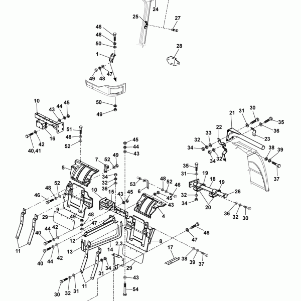 52C02 Передняя часть кузова автомобиля