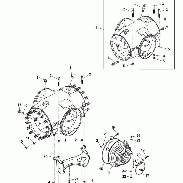 21A02 Картер главной передачи