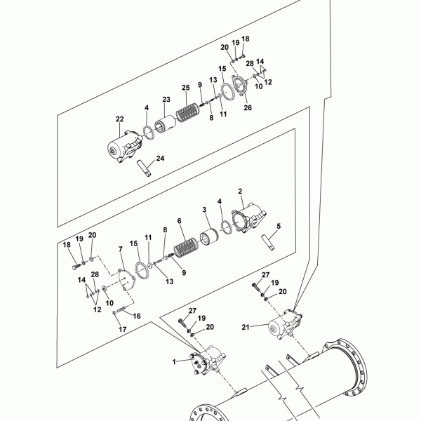 19B02 Приводные цилиндры