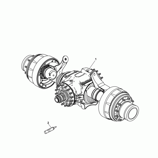 23B01 Мост задний