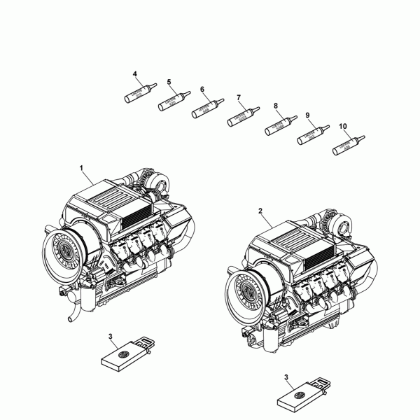 05A01 Двигатель в сборе