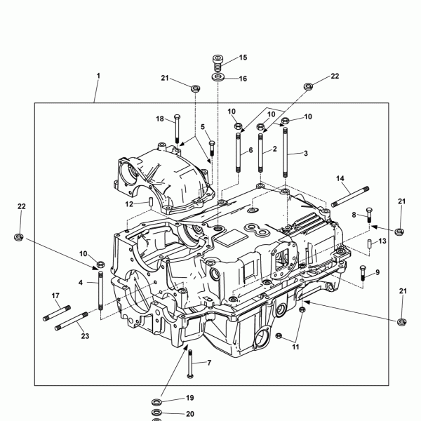 10A02 Картер коробки передач