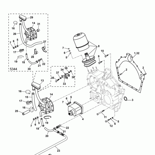 05A07 Маслофильтр центробежный,удаление воздушных пробок