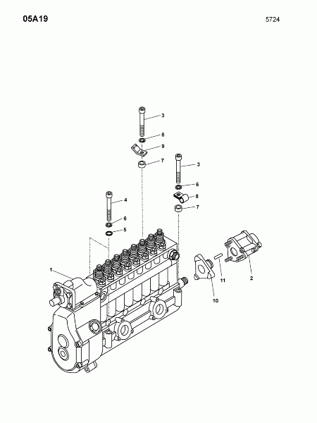 05A19 Держатель топливного насоса высокого давления