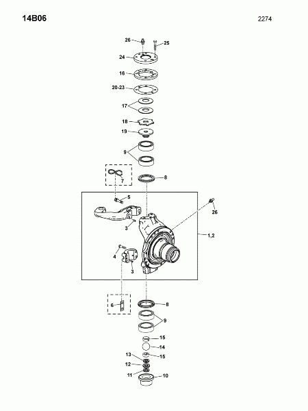 14B06 Поворотный шкворень