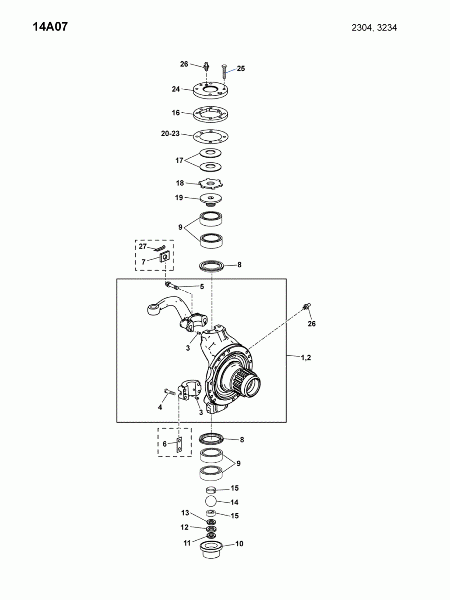 14A07 Поворотный шкворень