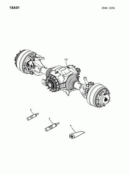 18A01 Мост передний 2-ой