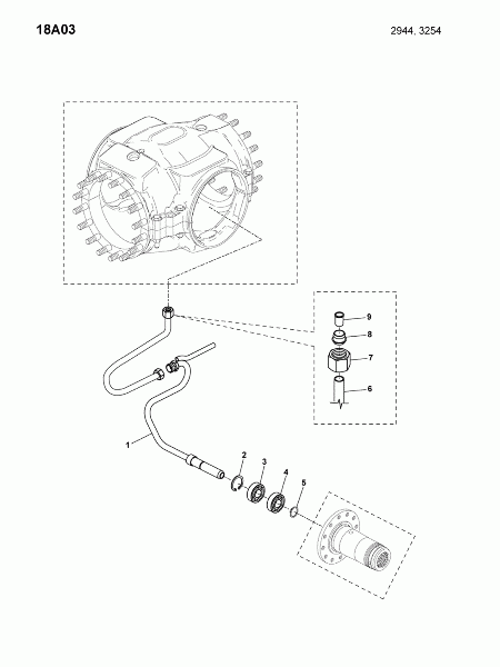 18A03 Трубка регулировки давления воздуха