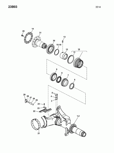 23B03 Полуоси