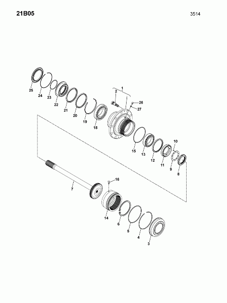 21B05 Ступица колеса