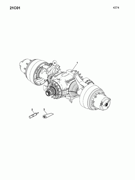 21C01 Мост задний 1-ый
