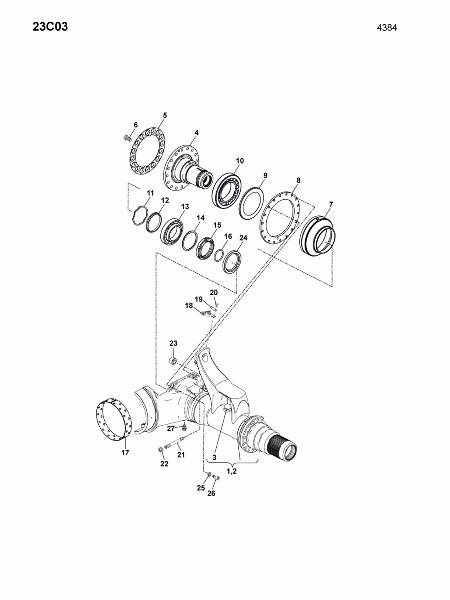 23C03 Полуоси