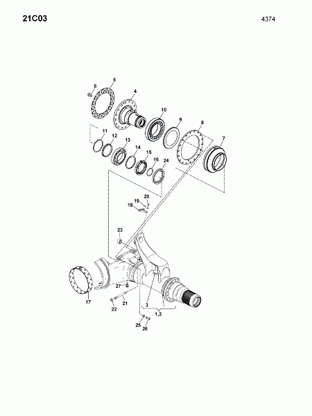 21C03 Полуоси