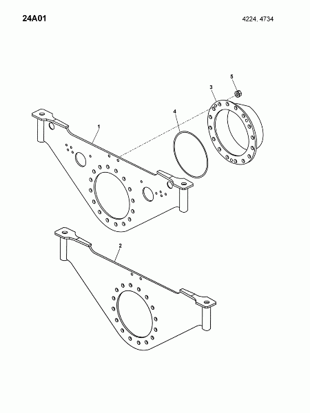 24A01 Поперечник задний с крышкой