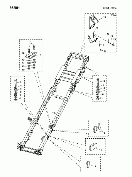 36B01 Рама - закрепление на шасси