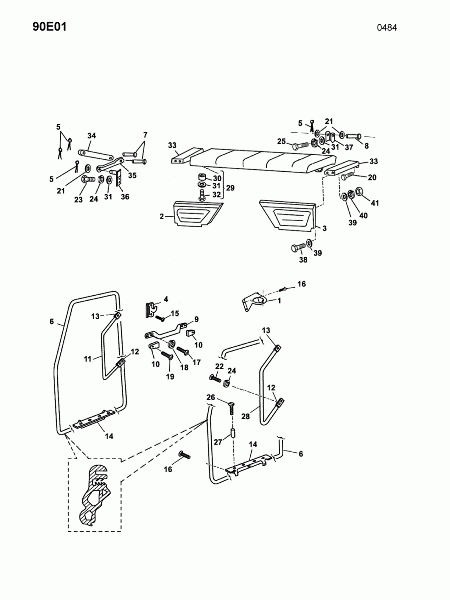 90E01 Оборудование кабины