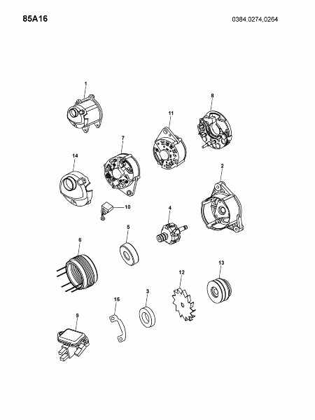 85A16 Генератор (детали)