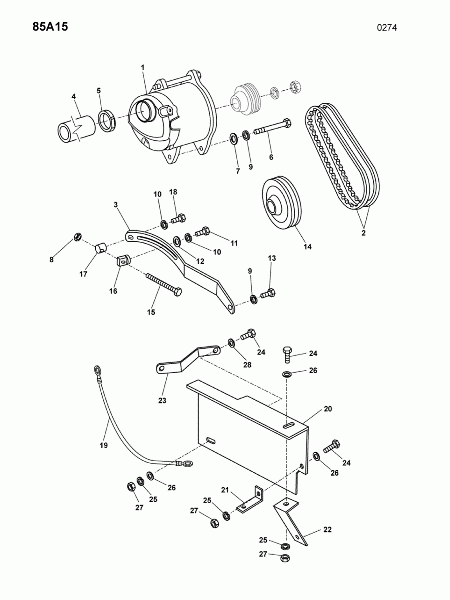 85A15 Кронштейн генератора