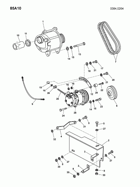 85A10 Кронштейн генератора