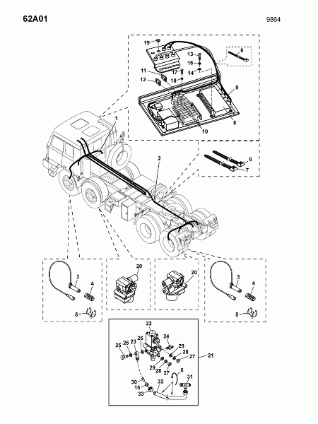 62A01 АБС - шасси