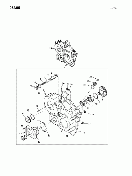 05A05 Крышка передняя
