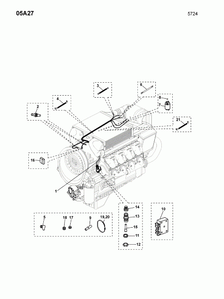 05A27 Электрооборудование двигателя