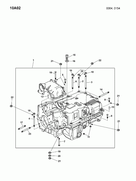10A02 Картер коробки передач