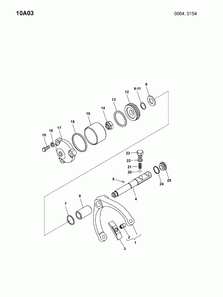 10A03 Штоки и вилки переключения передач