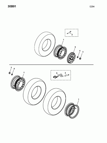 30B01 Колеса в сборе