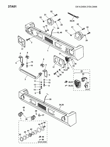 37A01 Бампер передний