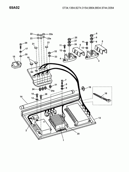 69A02 Панель электроцентралы