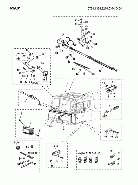 69A01 Электропроводка кабины