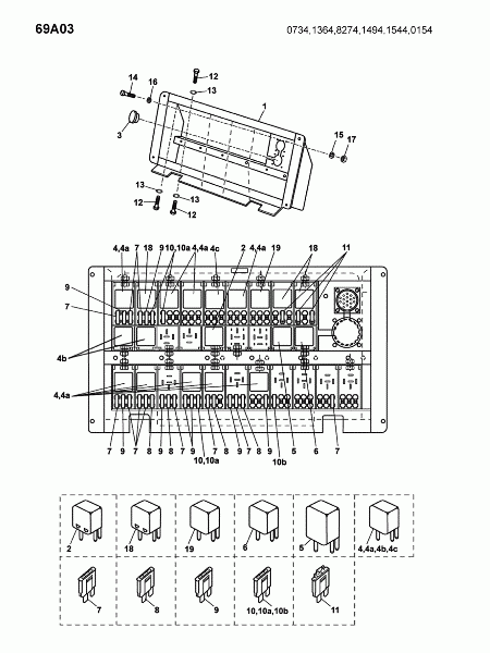 69A03 Коробка предохранителей