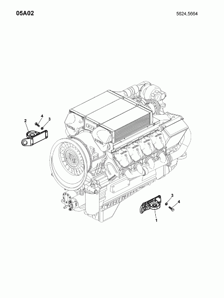 05A02 Подвеска двигателя