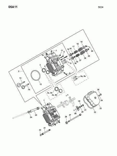 05A11 Головка цилиндра, клапаны