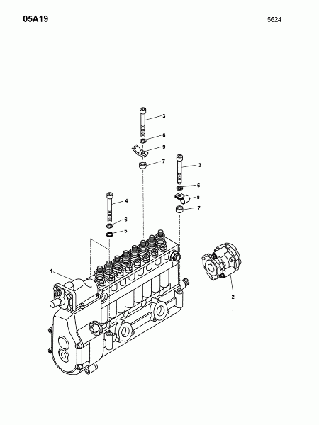 05A19 Держатель топливного насоса высокого давления